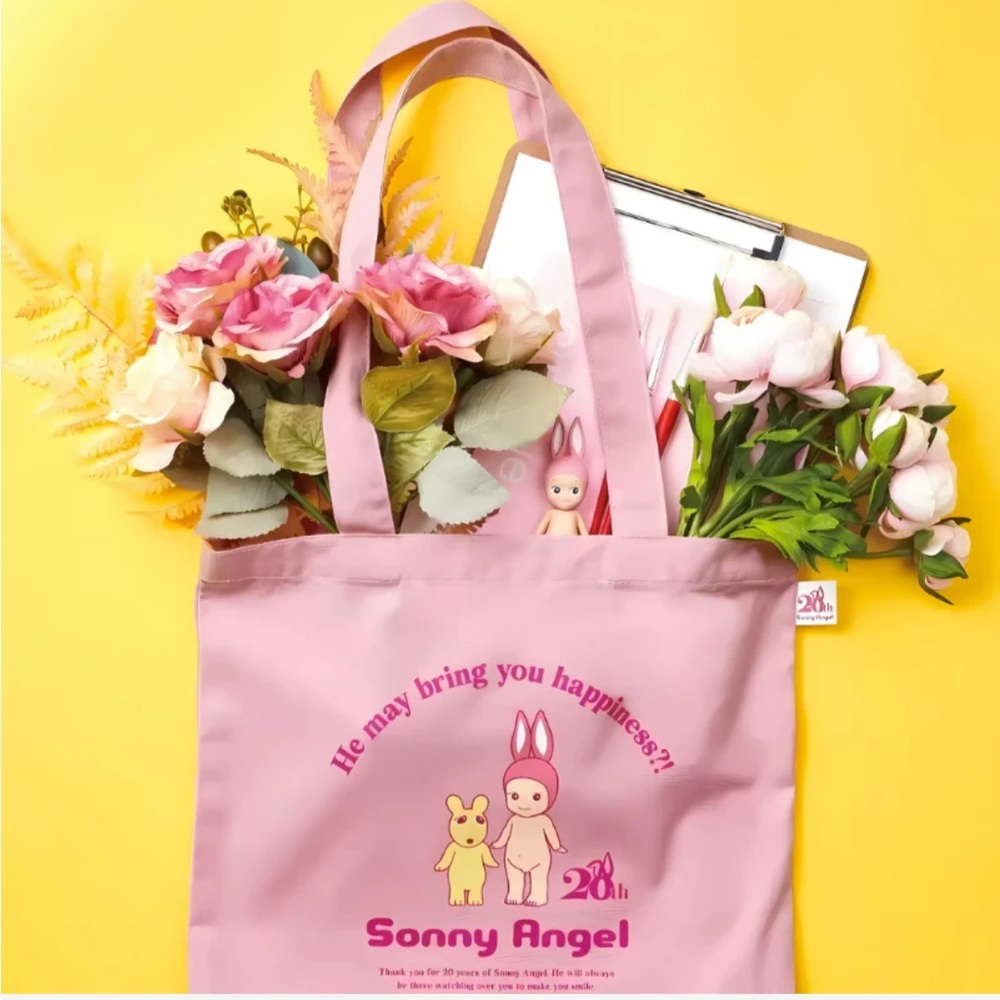 Pink Sonny Angel 20th Anniversary Tote Bag